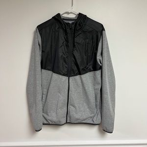 Rhone Tech Terry Hybrid Hoodie Color Gray Black sz Medium